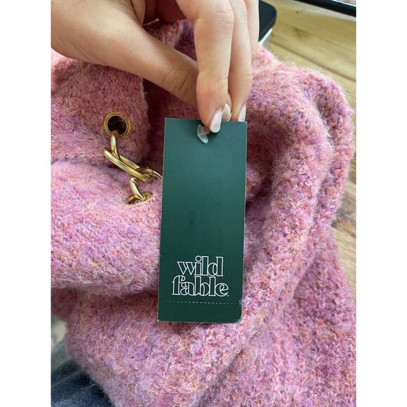 Wild Fable Micro Mini Pink Skirt Size XXS NWT Fuzzy Y2K Preppy Twee Coquette - Picture 8 of 9